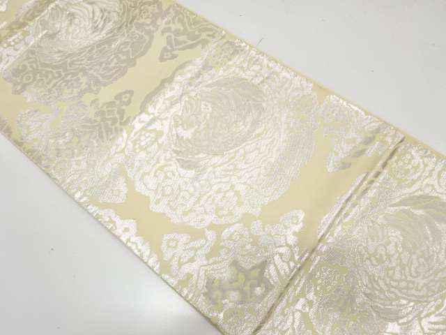 JAPANESE KIMONO / ANTIQUE FUKURO OBI / SILK / WOVEN PHOENIX & SARASA